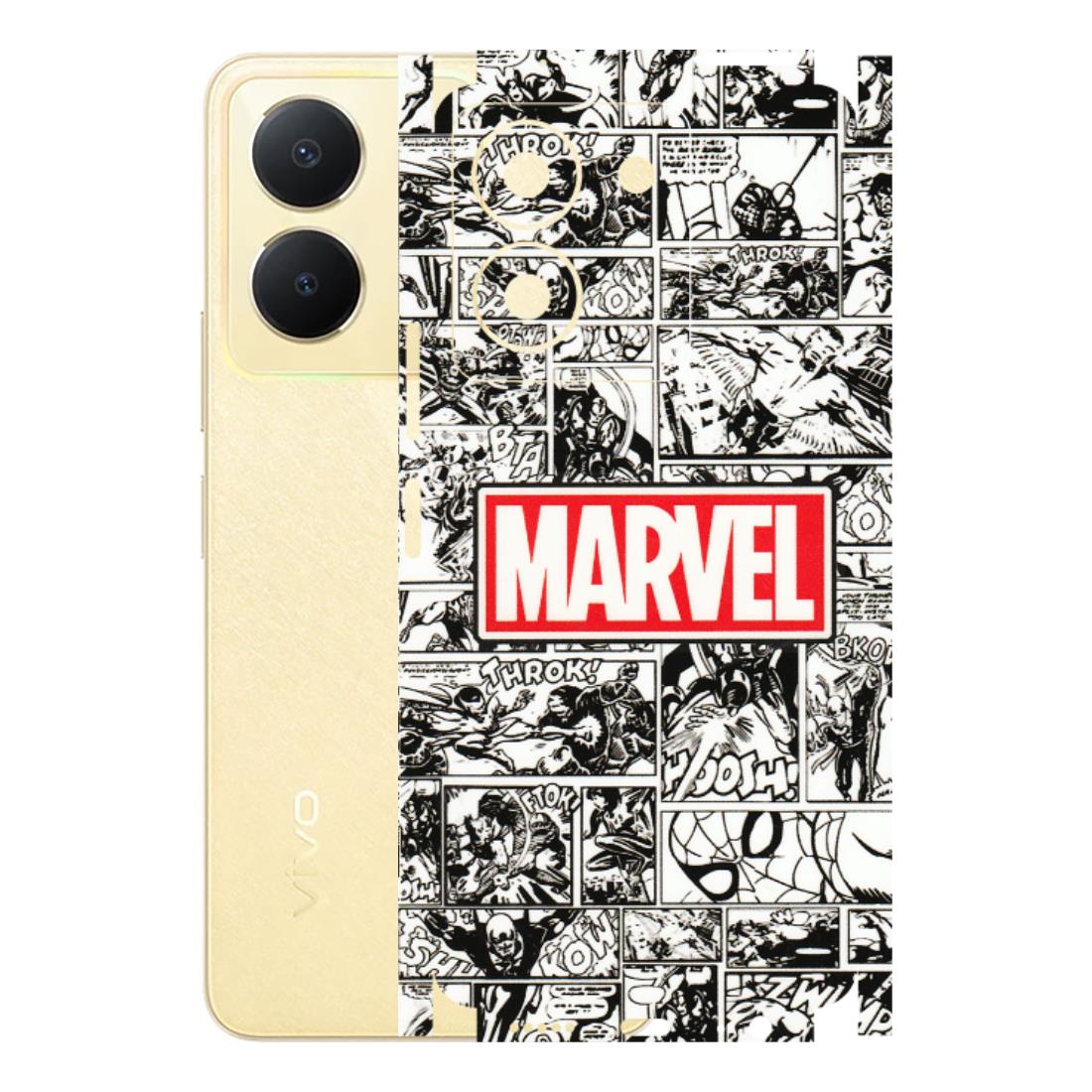 VIVO Y Series Phone Skins (All Models) - Marvel Comic - 3D Embossed Finish (L-171) Vivo Y36