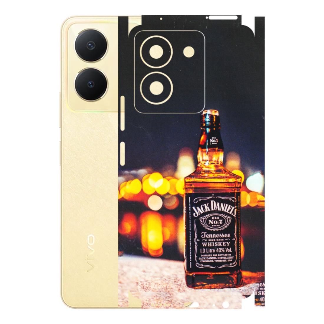 VIVO Y Series Phone Skins (All Models) - JD Whiskey Bottle - 3D Embossed Finish (L-20) Vivo Y36