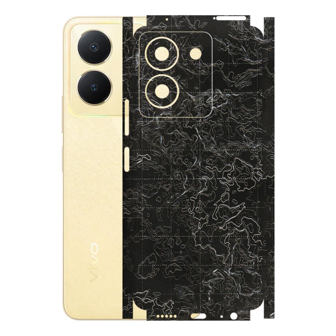 VIVO Y Series Phone Skins (All Models) - Black map Texture - 3D Embossed Finish (L-201) Vivo Y36