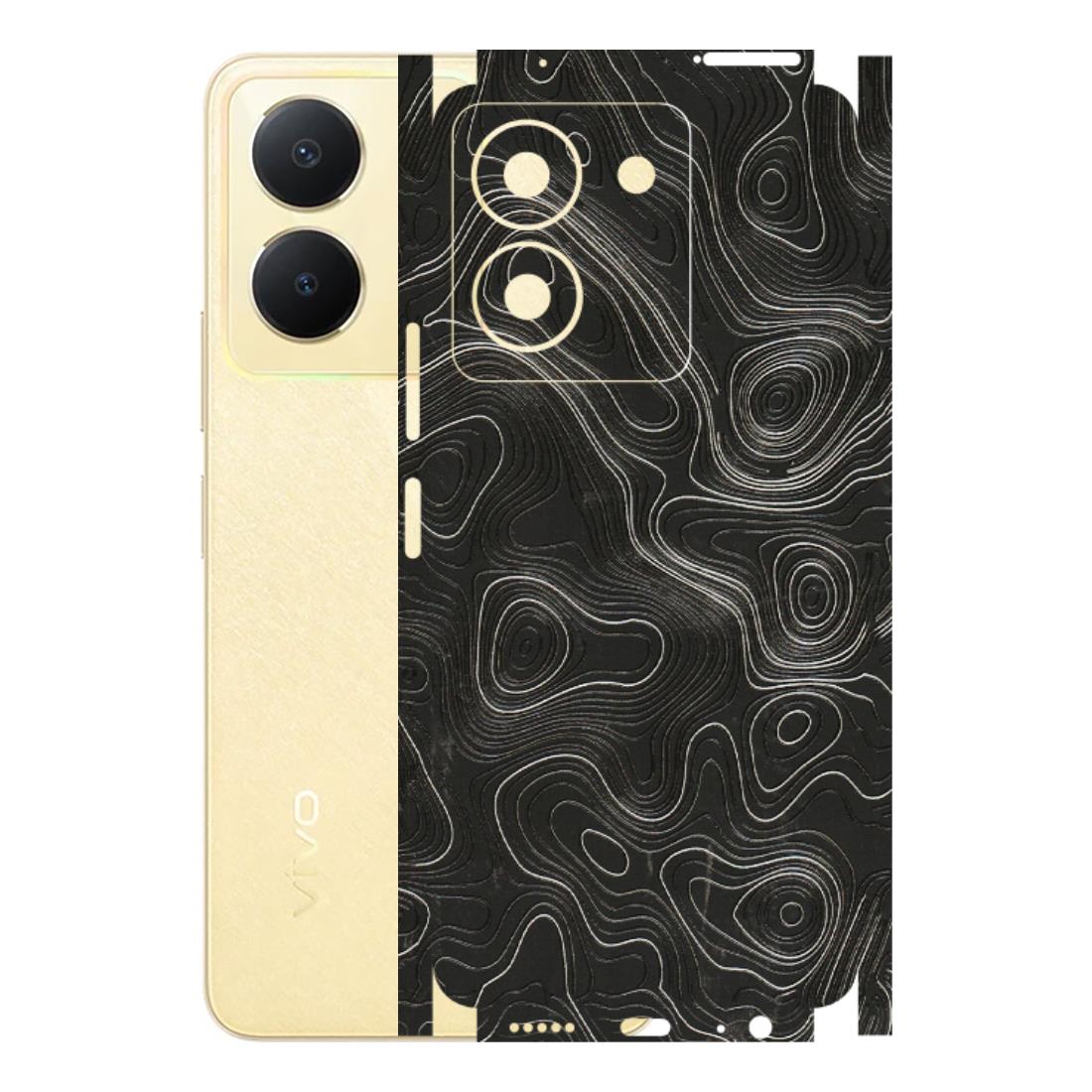 VIVO Y Series Phone Skins (All Models) - Abstract White Line Map - 3D Embossed Finish (L-269) Vivo Y36