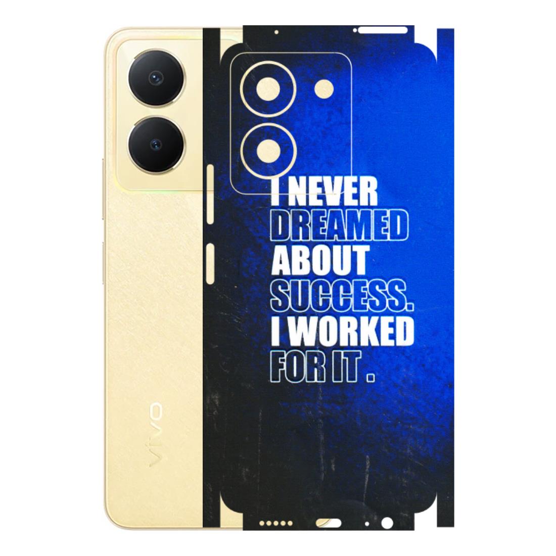 VIVO Y Series Phone Skins (All Models) - I Never Dreamed About Success - 3D Embossed Finish (L-283) Vivo Y36