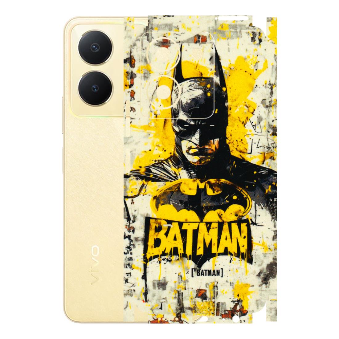 VIVO Y Series Phone Skins (All Models) - Batman Yellow BT - 3D Embossed Finish (L-304) Vivo Y36