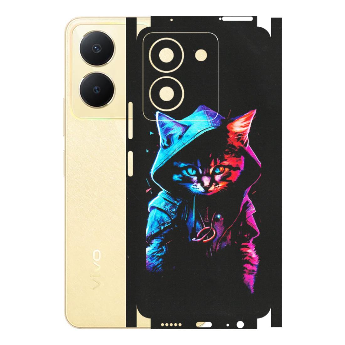 VIVO Y Series Phone Skins (All Models) - Cyberpunk Cat - Matte Finish (M-45) Vivo Y36