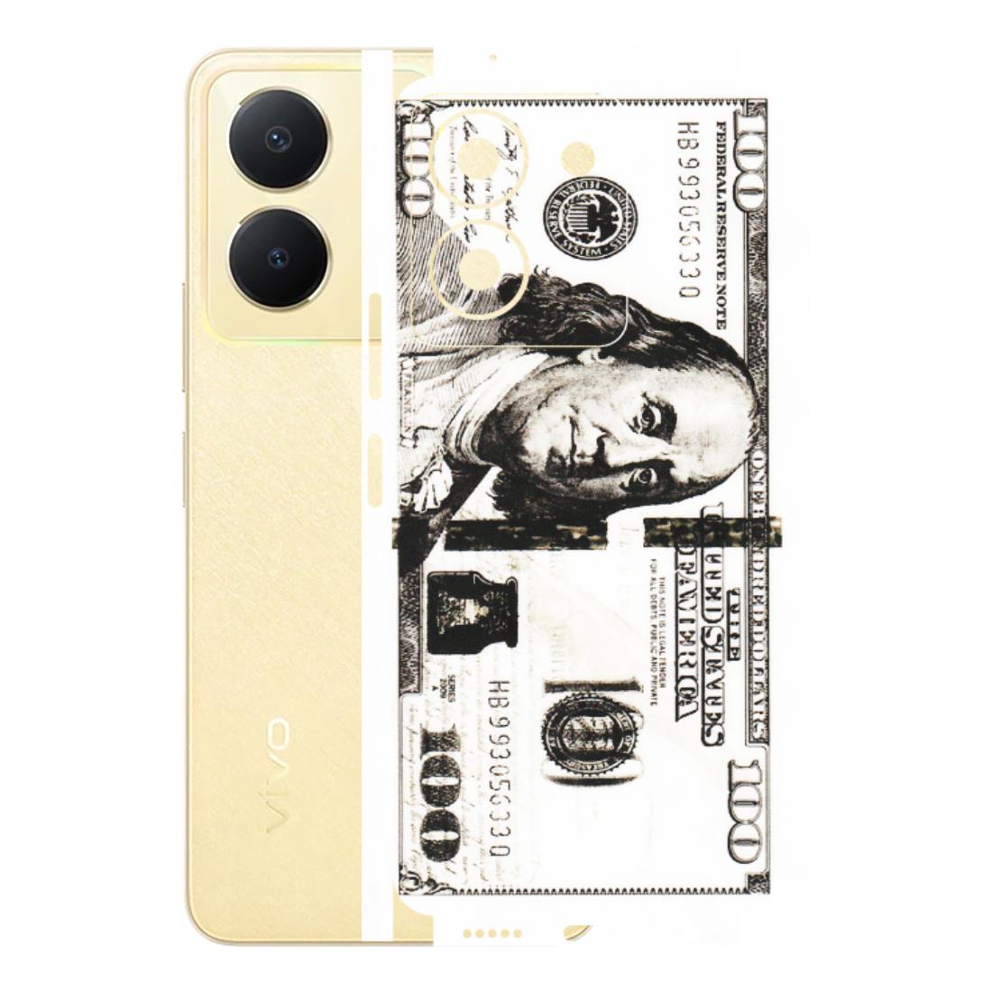 VIVO Y Series Phone Skins (All Models) - 100 Dollar Currency - Transparent Finish (T-01) Vivo Y36