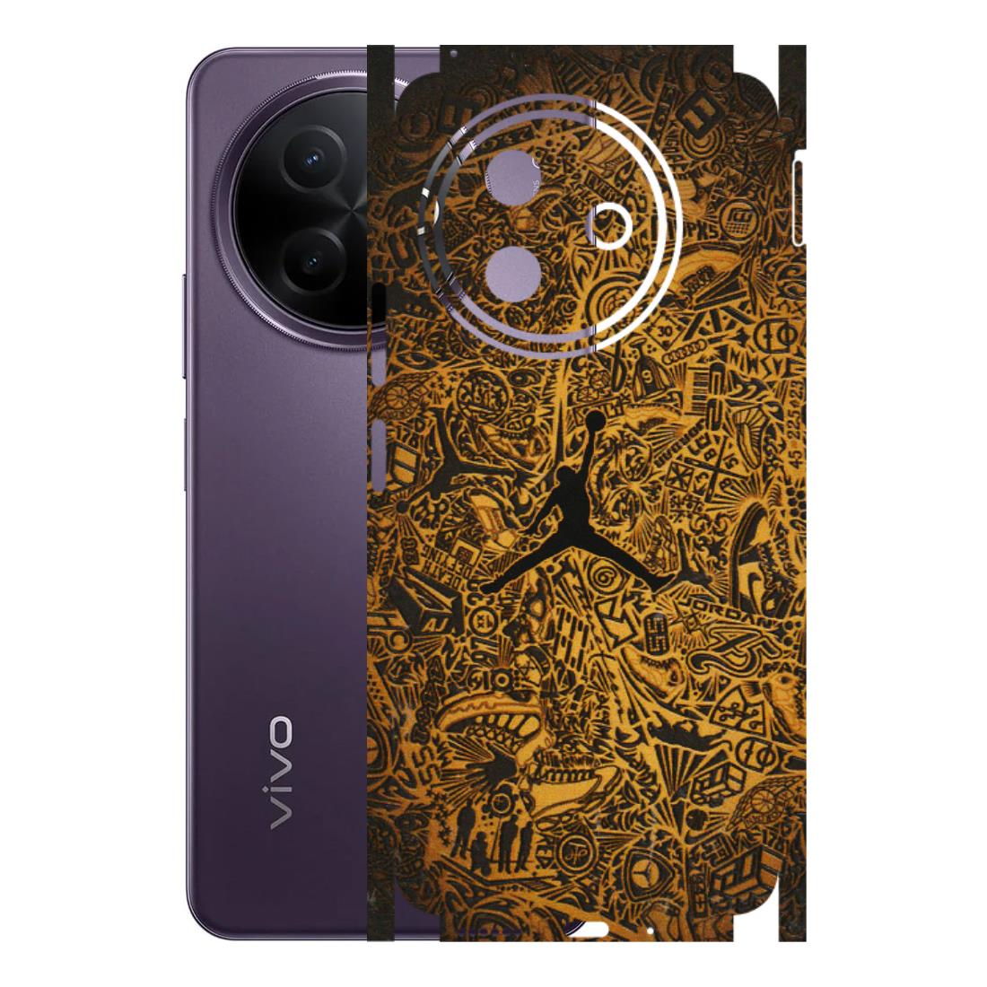 VIVO Y Series Phone Skins (All Models) - Premium Gold Basketball Player - 3D Embossed Finish (L-236) Vivo Y39 5G