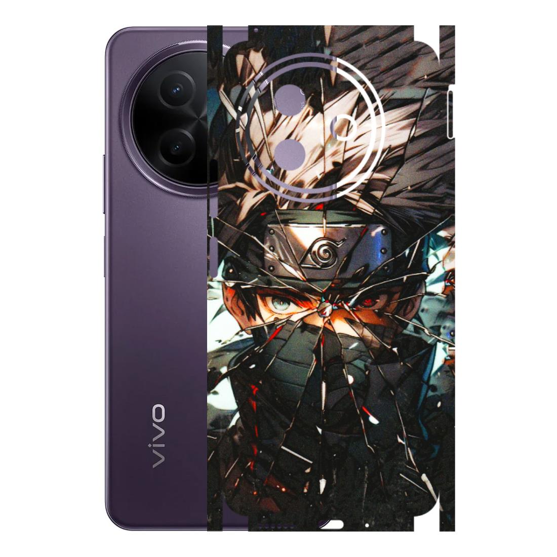 VIVO Y Series Phone Skins (All Models) - Kakashi Shattered Glass Effect - 3D Embossed Finish (L-237) Vivo Y39 5G