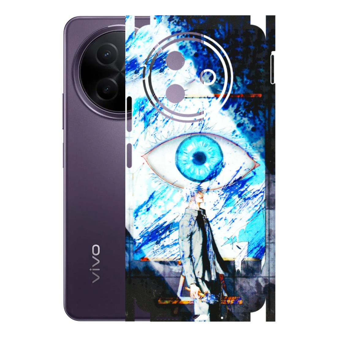 VIVO Y Series Phone Skins (All Models) - Gojo Satoru evil eye - 3D Embossed Finish (L-239) Vivo Y39 5G