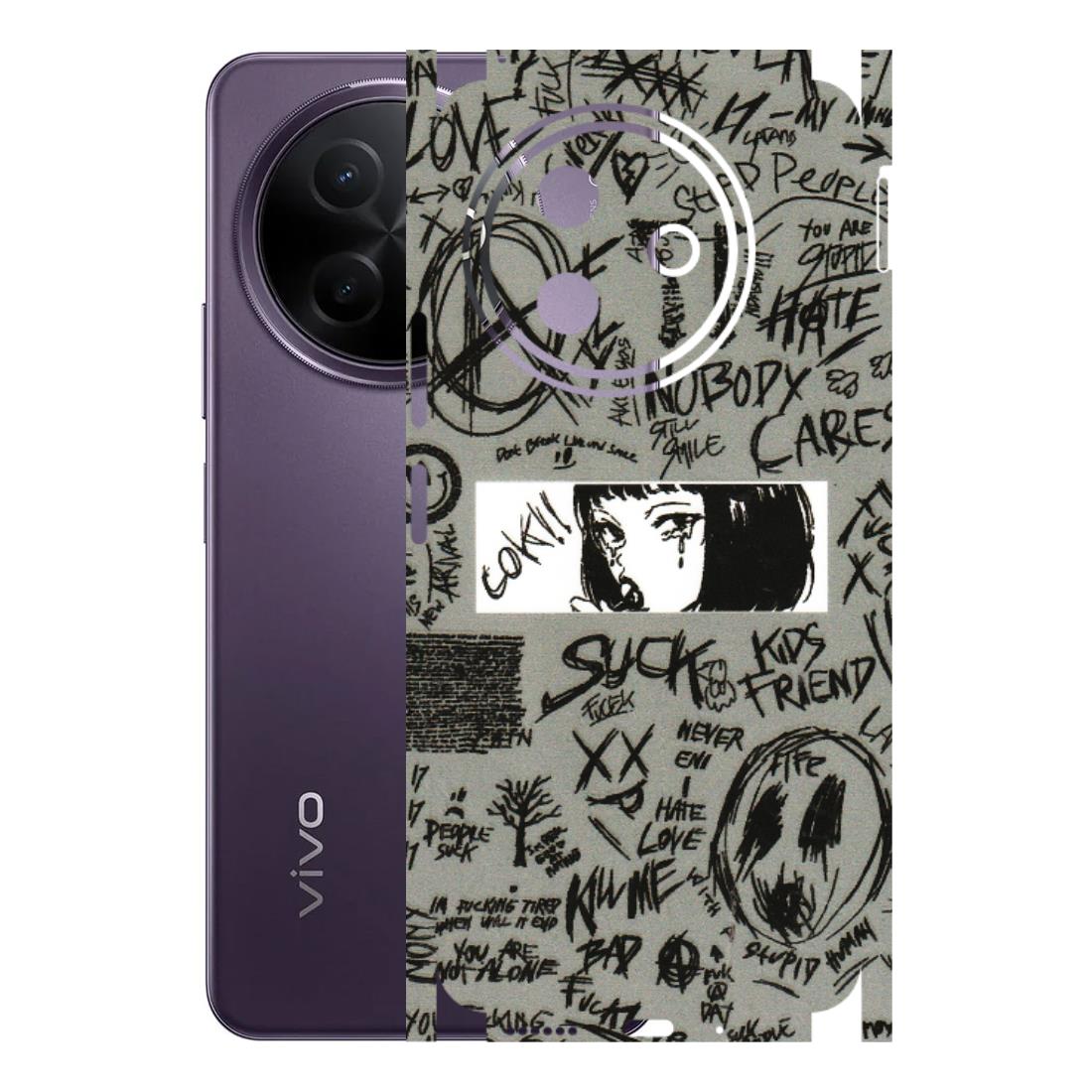 VIVO Y Series Phone Skins (All Models) - Never Have Love Anime - 3D Embossed Finish (L-260) Vivo Y39 5G