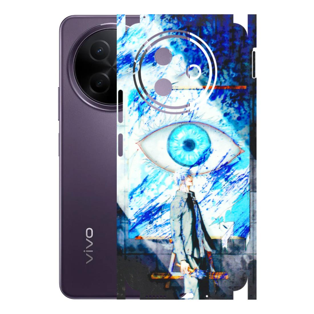 VIVO Y Series Phone Skins (All Models) - Anime Sea Blue Eye - 3D Embossed Finish (L-318) Vivo Y39 5G
