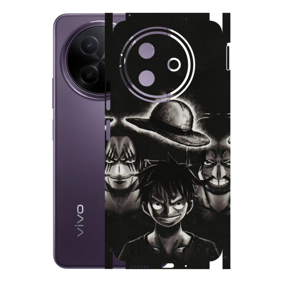 VIVO Y Series Phone Skins (All Models) - Black Luffy Hat - 3D Embossed Finish (L-57) Vivo Y39 5G