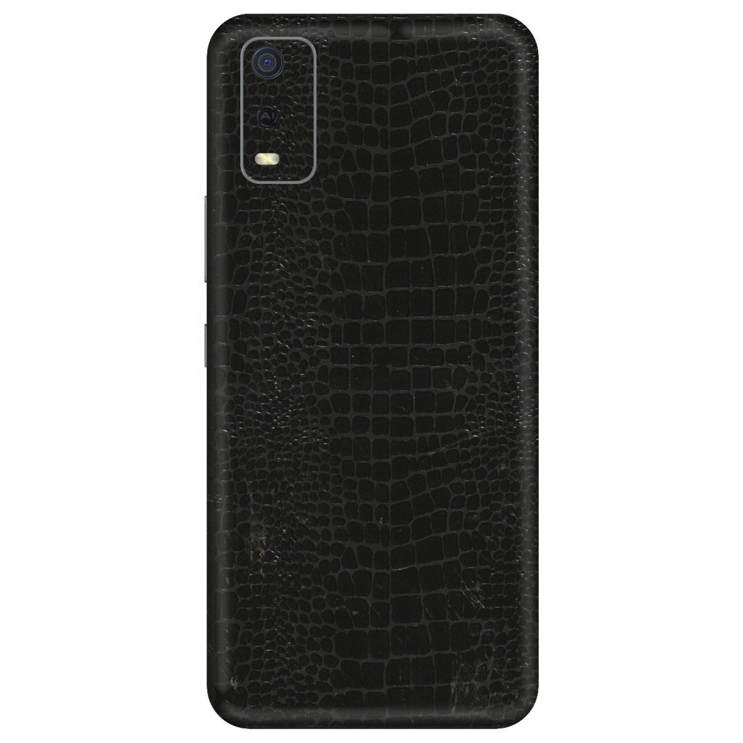 VIVO Y Series Phone Skins (All Models) - Snake Leather Black - 3D Embossed Finish (L-107) Vivo Y3S