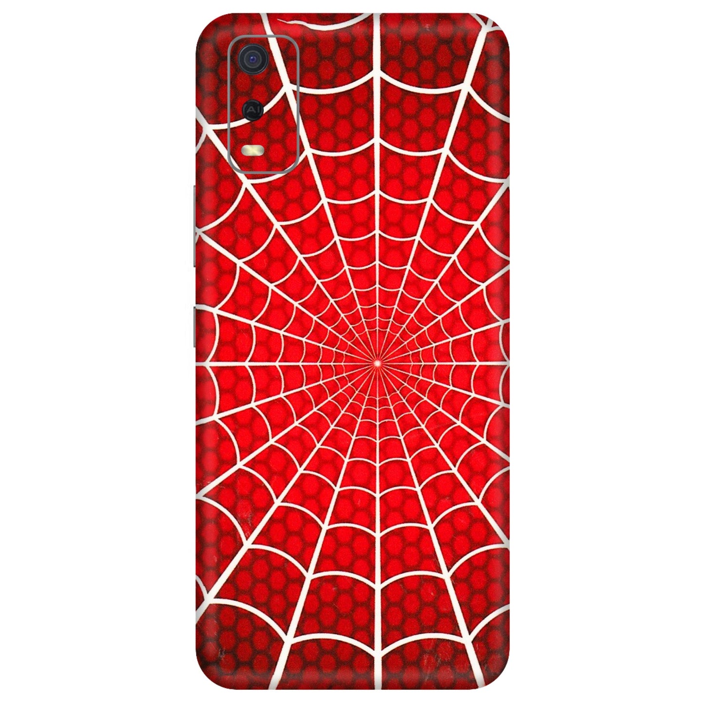 VIVO Y Series Phone Skins (All Models) - Classic Spidey Web - 3D Embossed Finish (L-115) Vivo Y3S