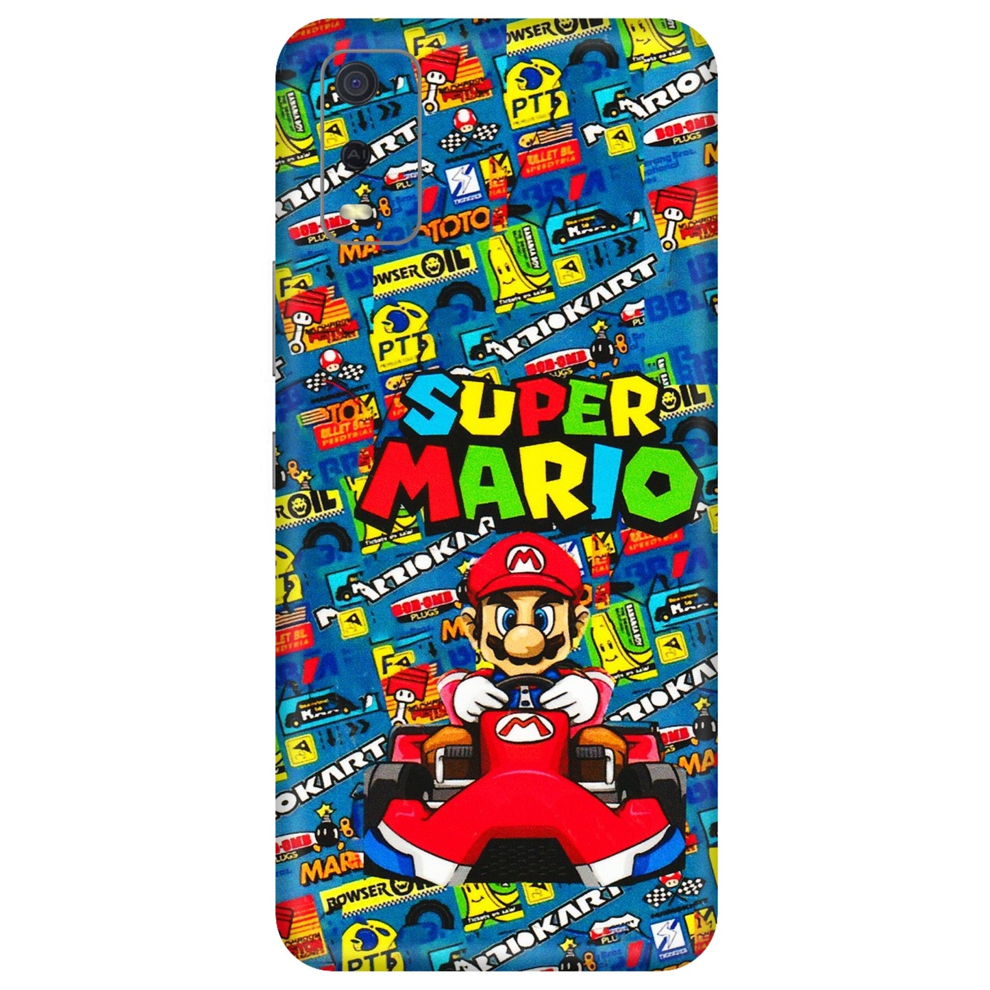VIVO Y Series Phone Skins (All Models) - Super Mario Kart - 3D Embossed Finish (L-140) Vivo Y3S