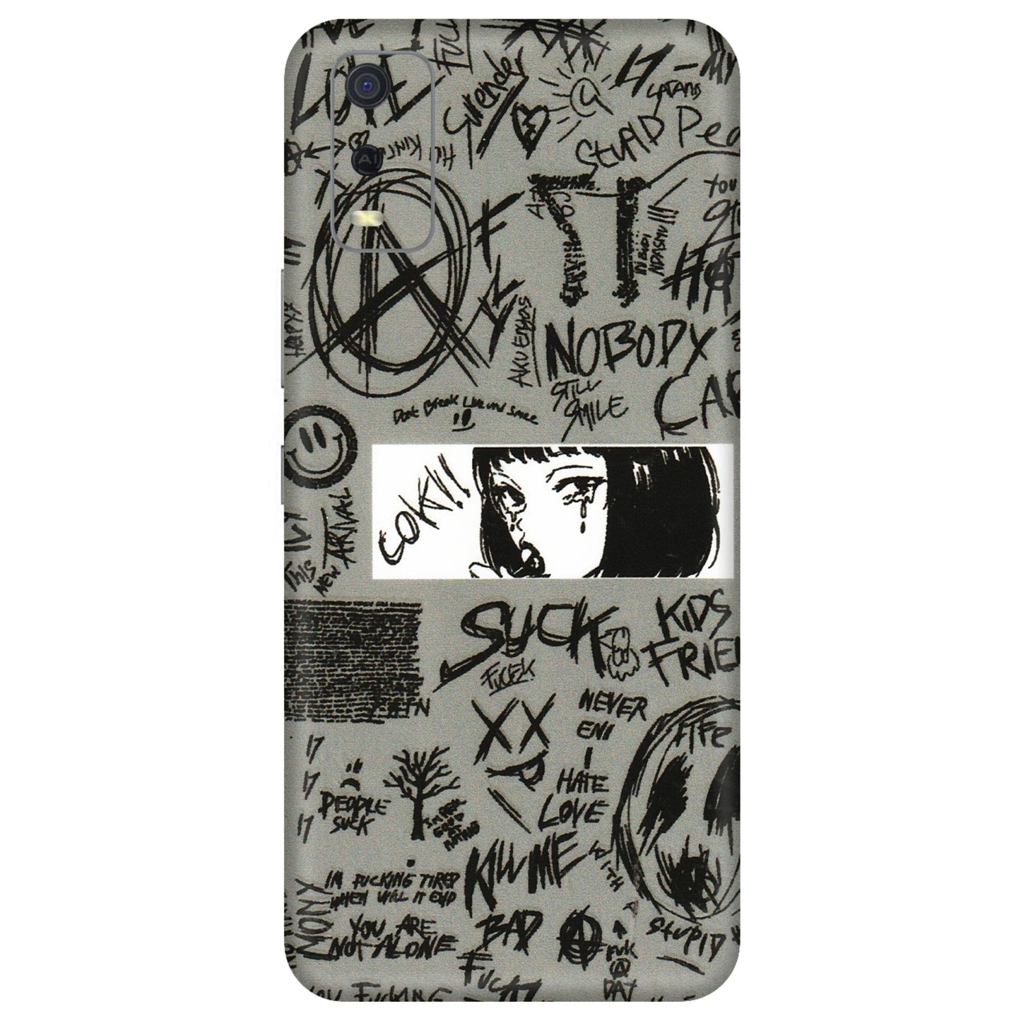 VIVO Y Series Phone Skins (All Models) - Never Have Love Anime - 3D Embossed Finish (L-260) Vivo Y3S