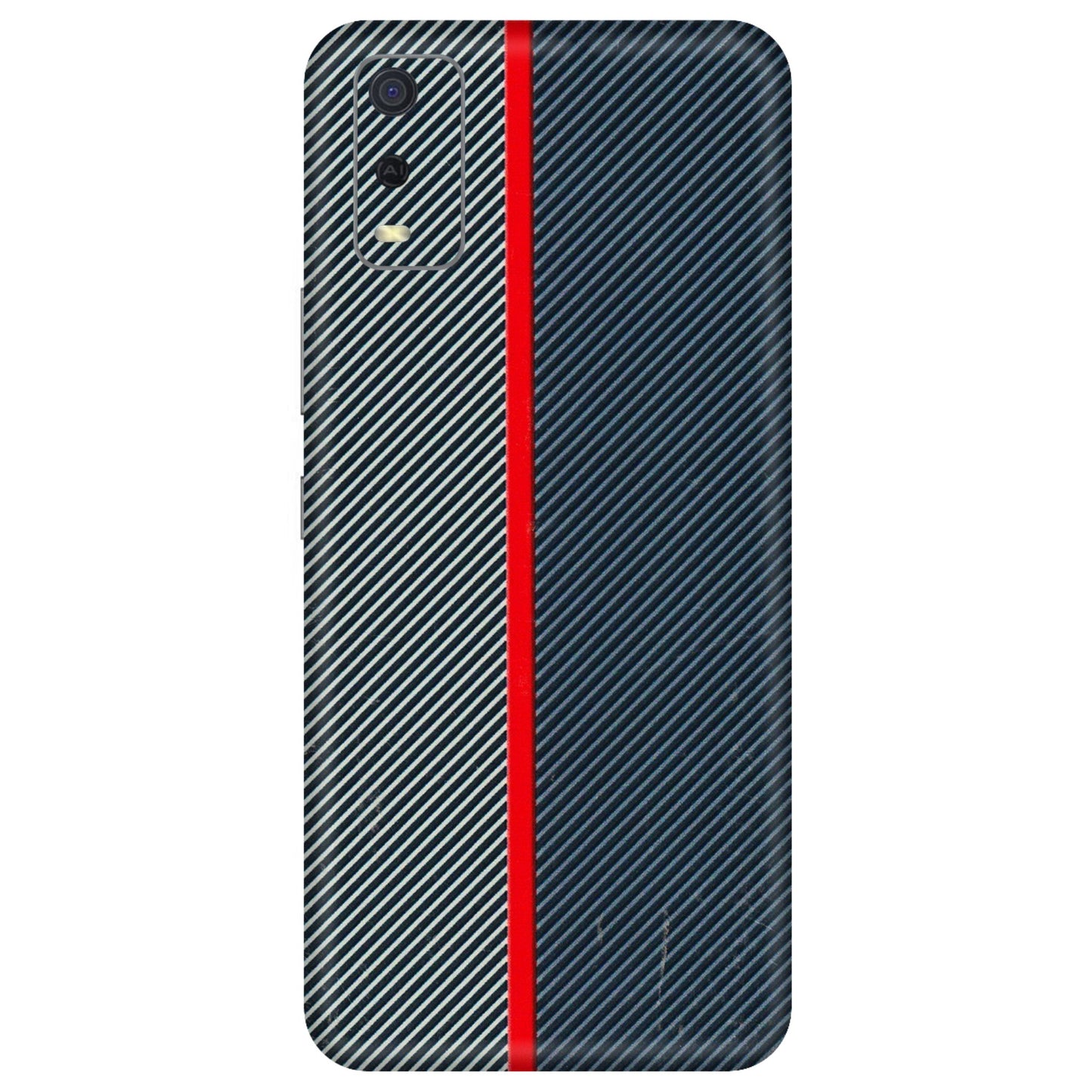 VIVO Y Series Phone Skins (All Models) - Blue Sober Lines - 3D Embossed Finish (L-305) Vivo Y3S