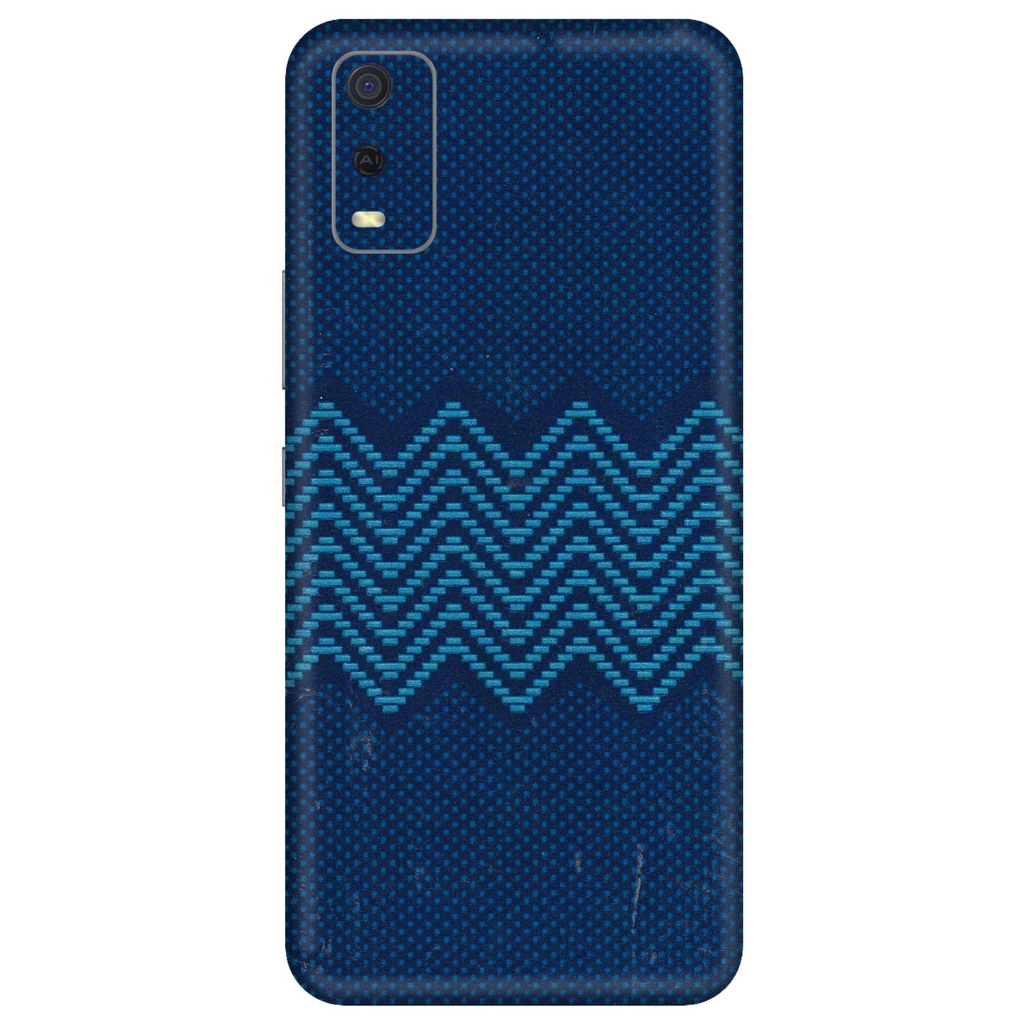 VIVO Y Series Phone Skins (All Models) - Blue Sober Waves - 3D Embossed Finish (L-306) Vivo Y3S