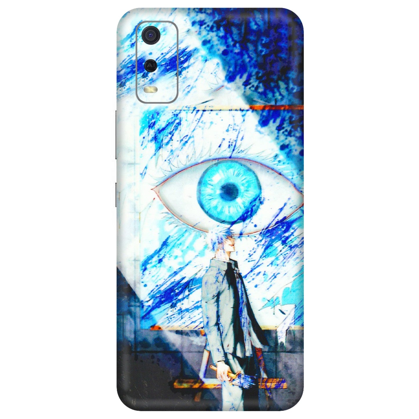 VIVO Y Series Phone Skins (All Models) - Anime Sea Blue Eye - 3D Embossed Finish (L-318) Vivo Y3S
