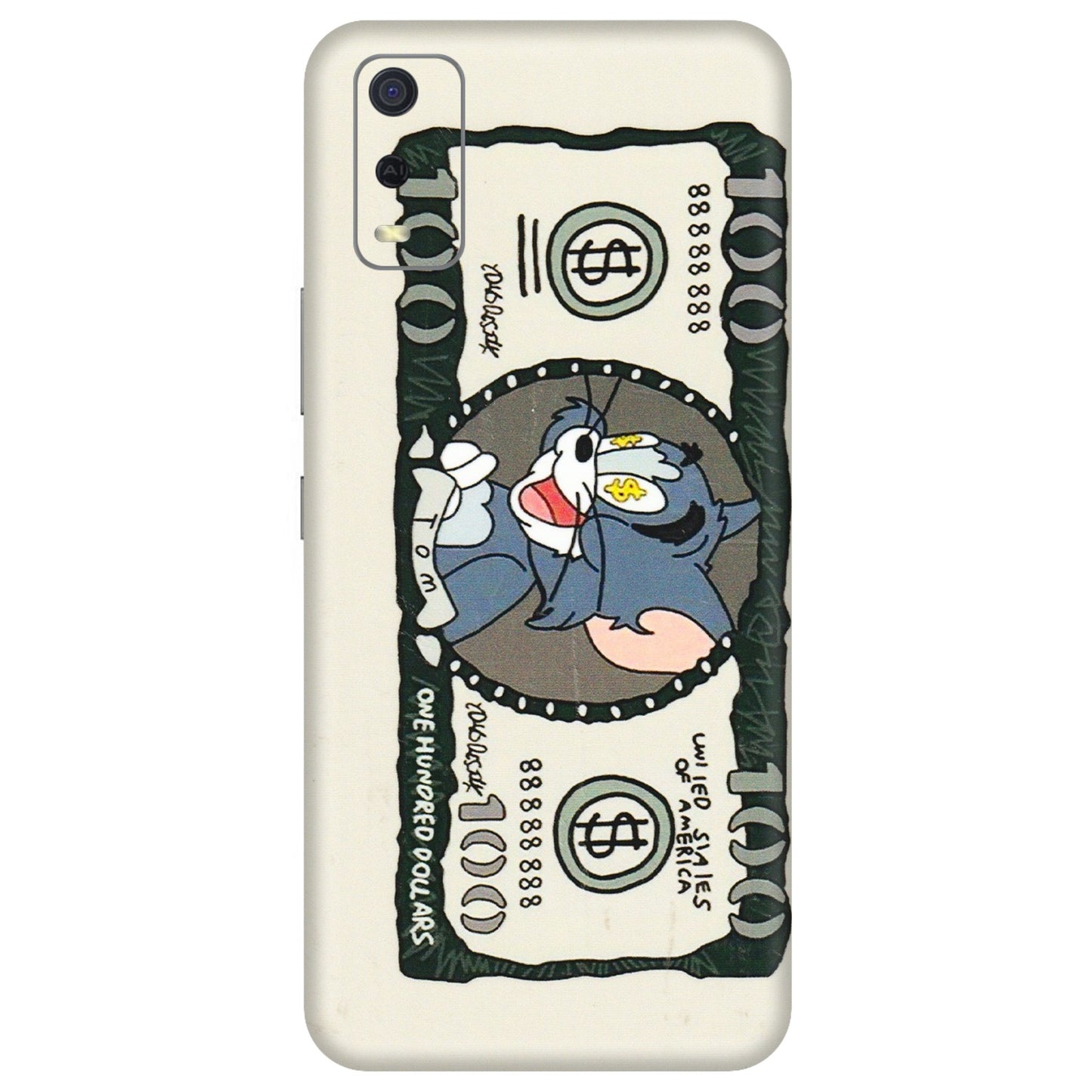 VIVO Y Series Phone Skins (All Models) - Tom Hundred Dollar - 3D Embossed Finish (L-324) Vivo Y3S
