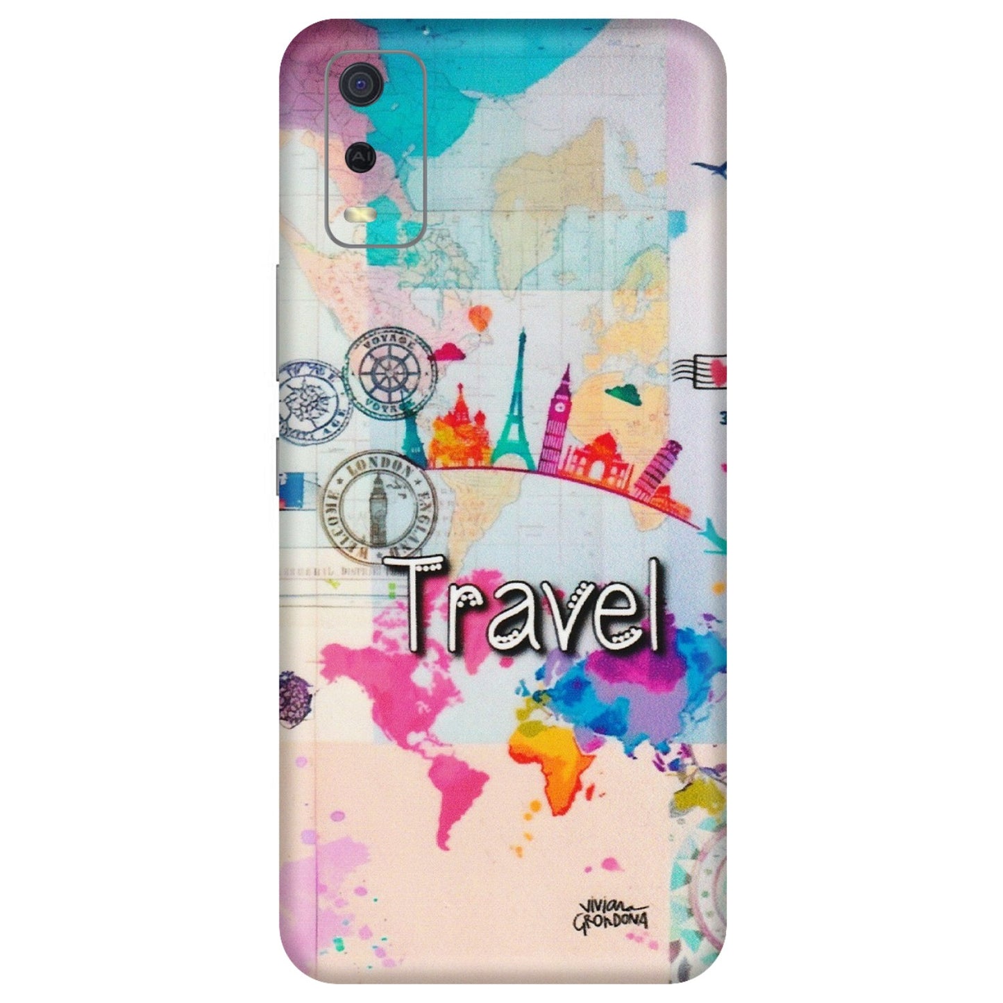 VIVO Y Series Phone Skins (All Models) - Travel The Wonders - Matte Finish (M-108) Vivo Y3S