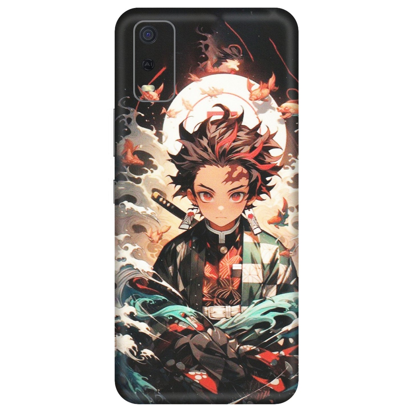 VIVO Y Series Phone Skins (All Models) - Tanjiro Demon Slayer Anime - Matte Finish (M-158) Vivo Y3S