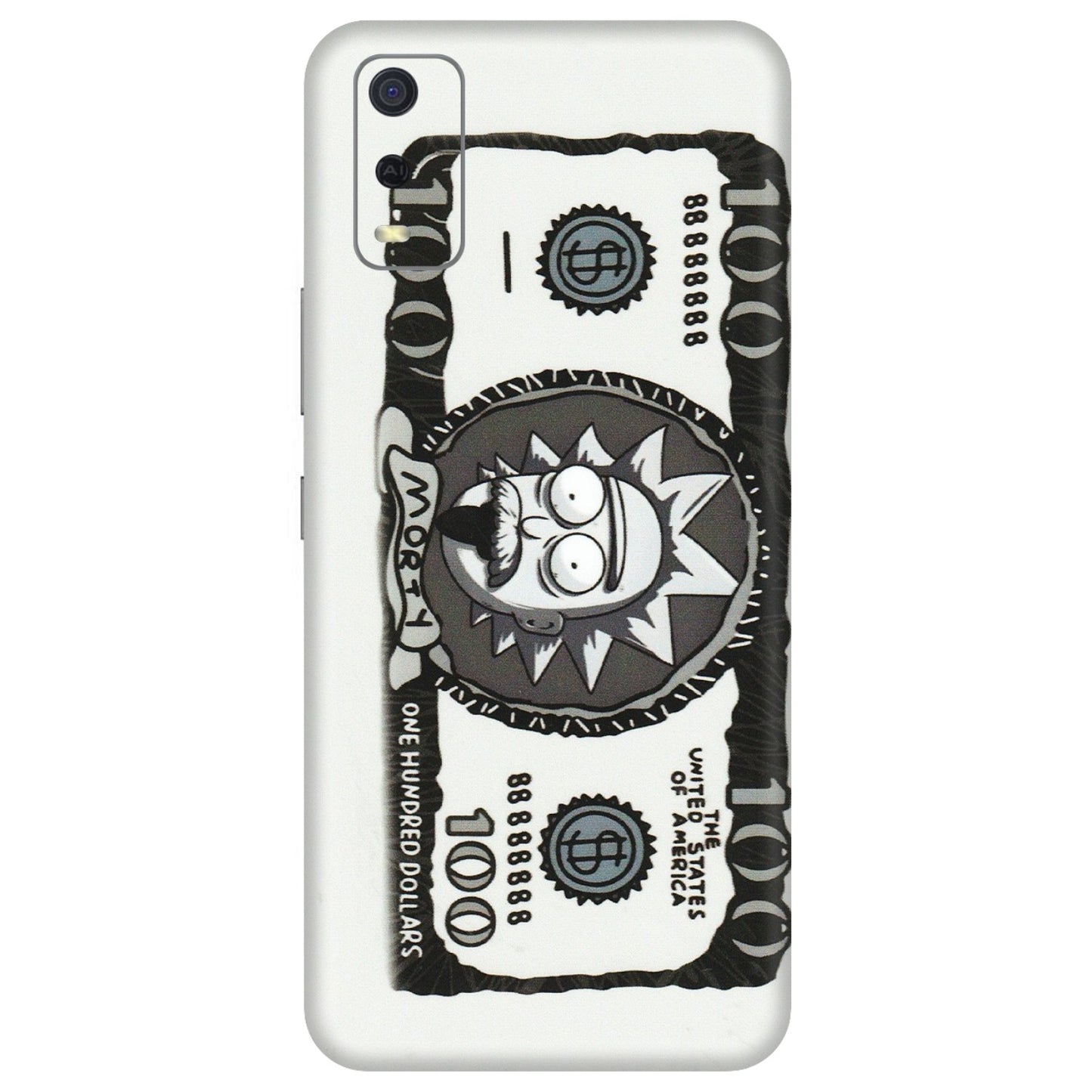 VIVO Y Series Phone Skins (All Models) - Rick And Morty Hundred Dollar Anime - Matte Finish (M-161) Vivo Y3S