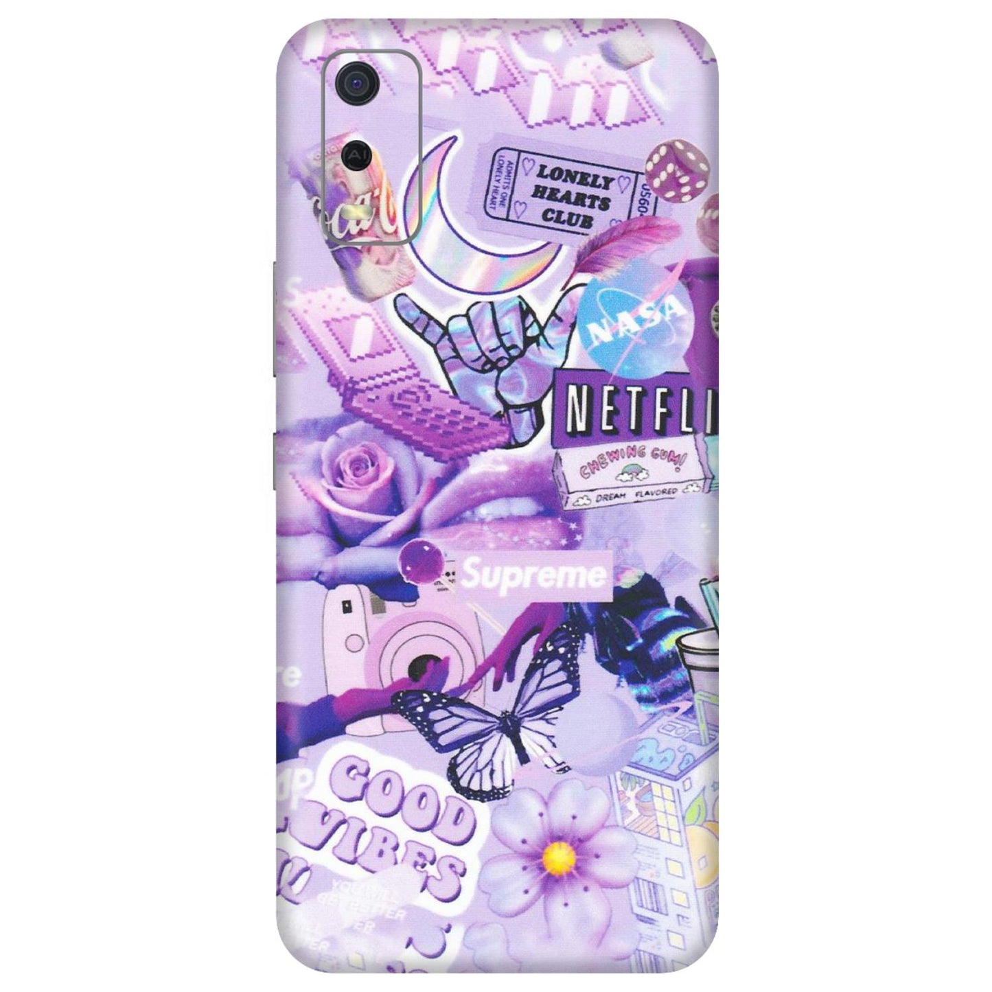 VIVO Y Series Phone Skins (All Models) - Supreme Purple Magic - Matte Finish (M-88) Vivo Y3S