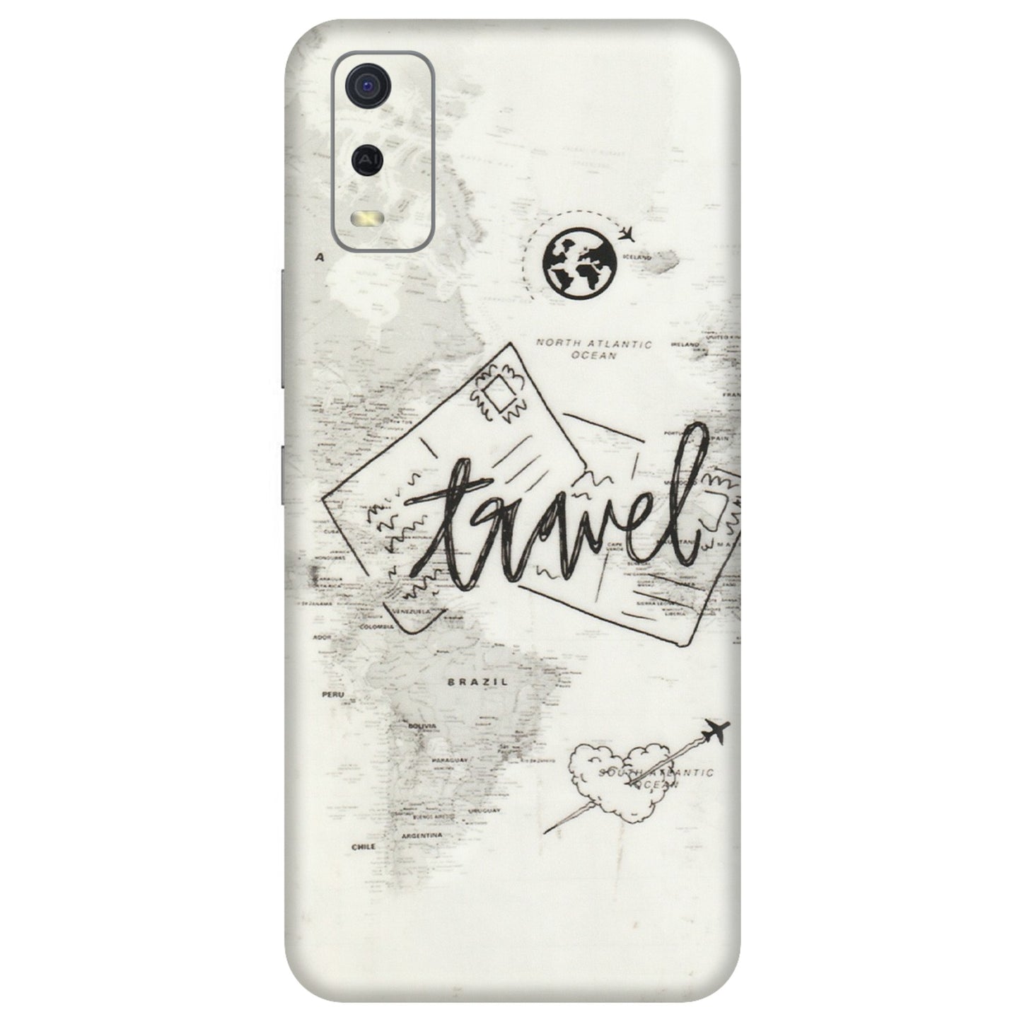 VIVO Y Series Phone Skins (All Models) - Travel Ticket - Transparent Finish (T-06) Vivo Y3S