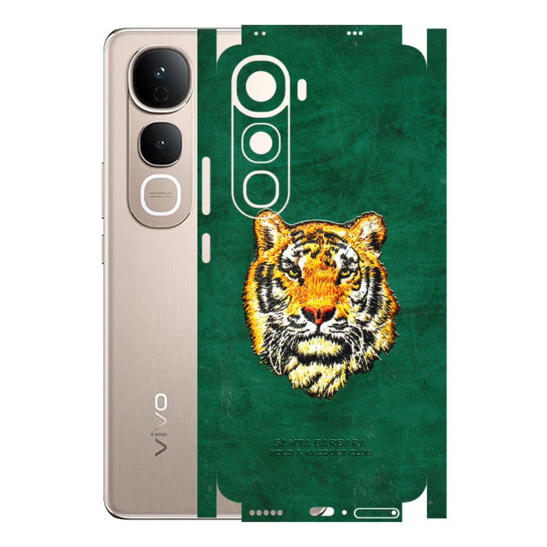 VIVO Y Series Phone Skins (All Models) - Leather Feel Tiger - 3D Embossed Finish (L-111) Vivo Y400 5G