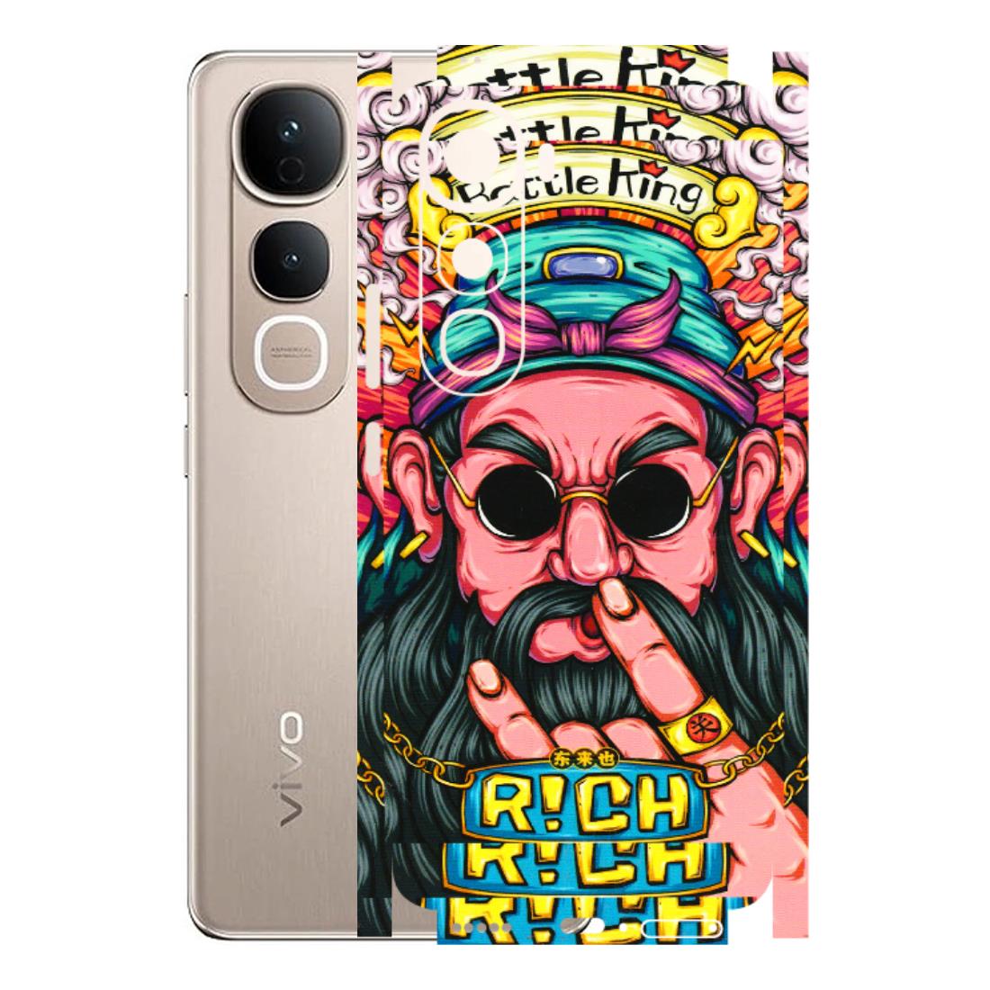 VIVO Y Series Phone Skins (All Models) - Battle King Dude Face - 3D Embossed Finish (L-178) Vivo Y400 5G
