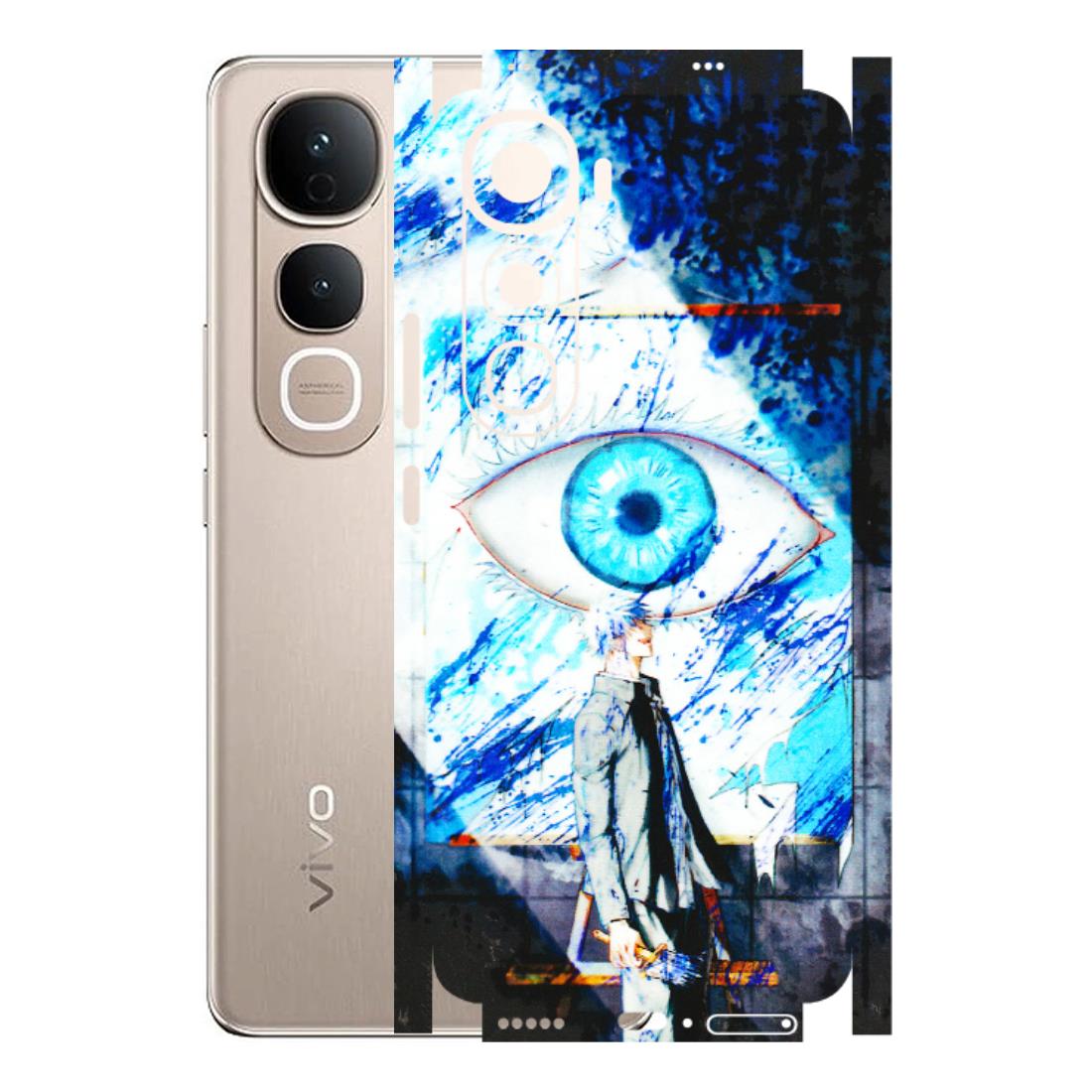 VIVO Y Series Phone Skins (All Models) - Gojo Satoru evil eye - 3D Embossed Finish (L-239) Vivo Y400 5G