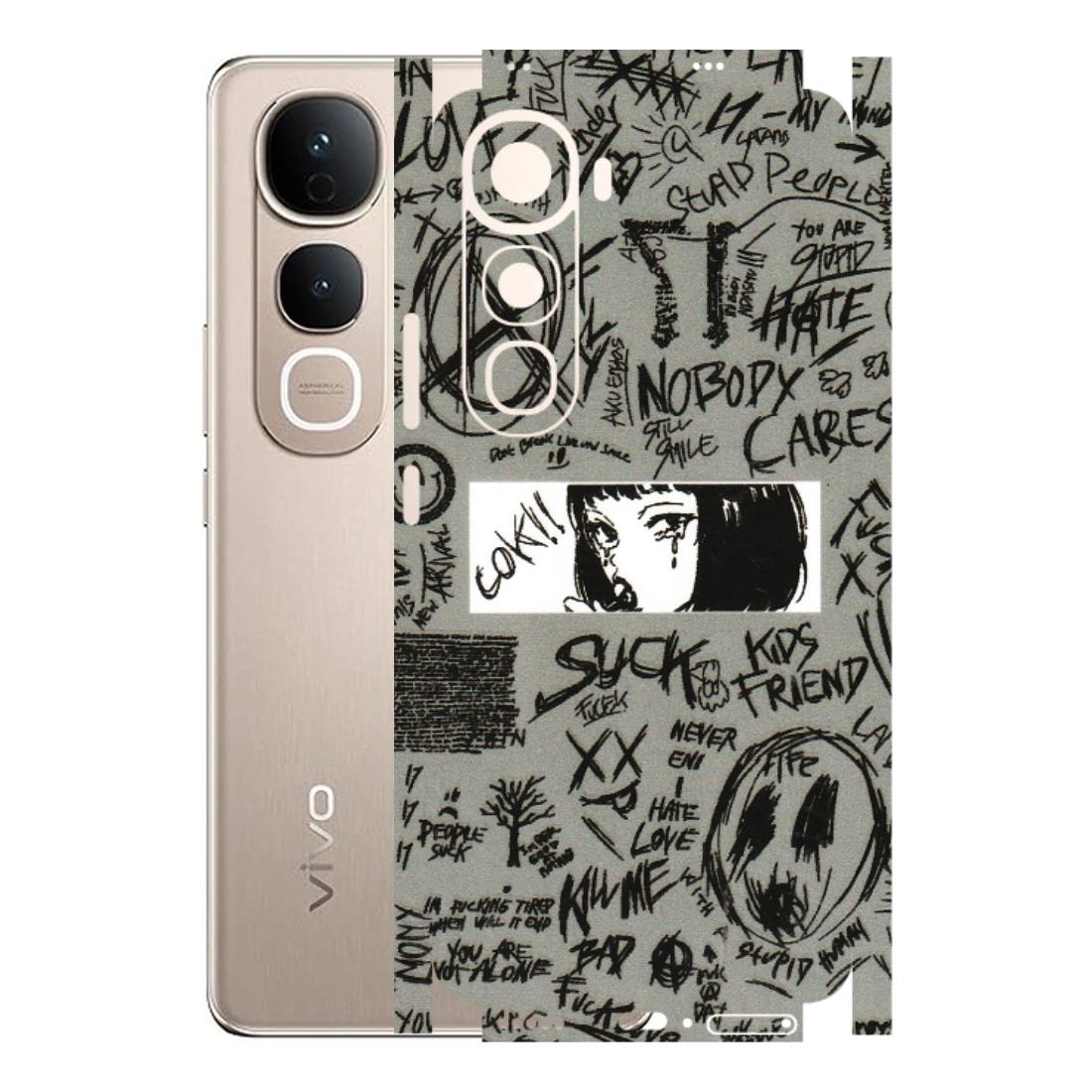 VIVO Y Series Phone Skins (All Models) - Never Have Love Anime - 3D Embossed Finish (L-260) Vivo Y400 5G