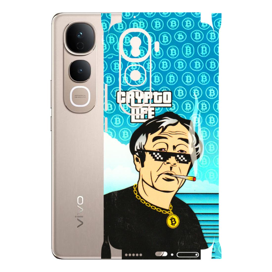 VIVO Y Series Phone Skins (All Models) - Crypto Thug Life - 3D Embossed Finish (L-179) Vivo Y400 Pro 5G