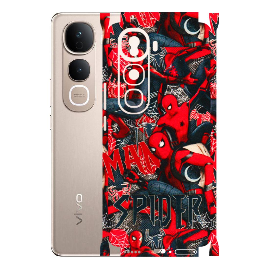 VIVO Y Series Phone Skins (All Models) - SpiderMan Cool - 3D Embossed Finish (L-188) Vivo Y400 Pro 5G