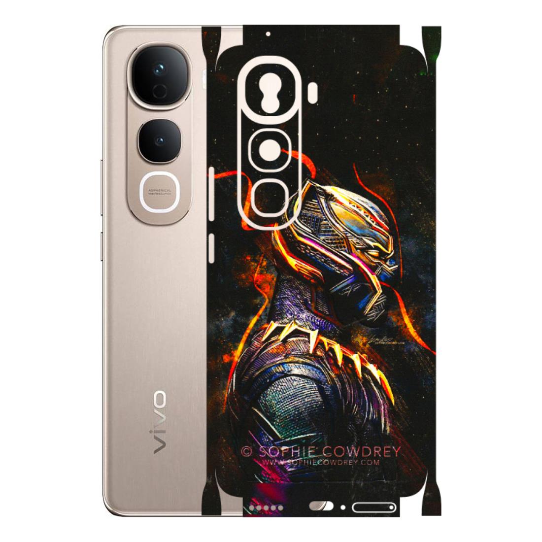 VIVO Y Series Phone Skins (All Models) - Black Panther - 3D Embossed Finish (L-190) Vivo Y400 Pro 5G