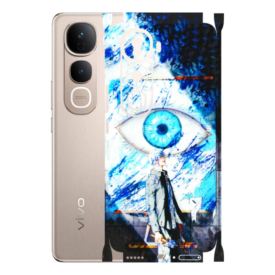 VIVO Y Series Phone Skins (All Models) - Gojo Satoru evil eye - 3D Embossed Finish (L-239) Vivo Y400 Pro 5G