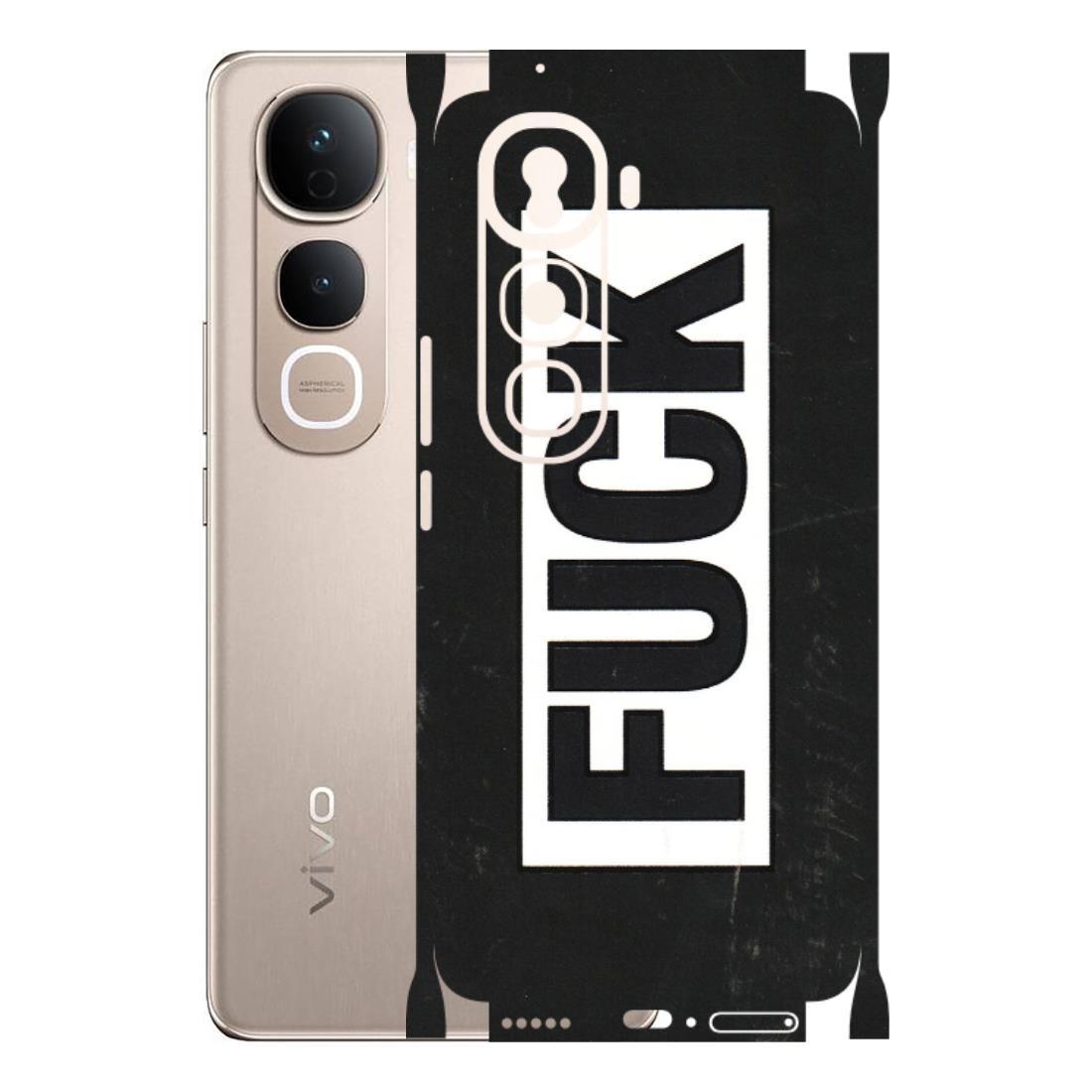 VIVO Y Series Phone Skins (All Models) - The F Word - 3D Embossed Finish (L-255) Vivo Y400 Pro 5G