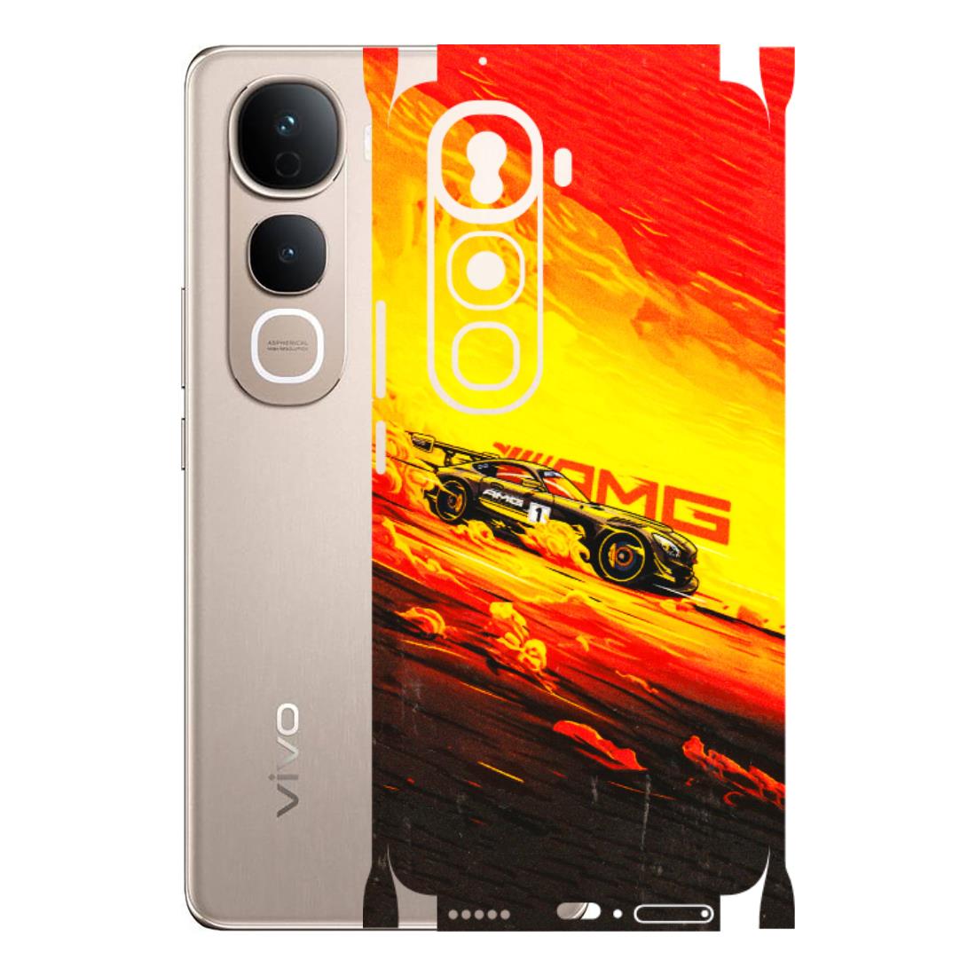 VIVO Y Series Phone Skins (All Models) - AMG Car Speed Cover - 3D Embossed Finish (L-256) Vivo Y400 Pro 5G