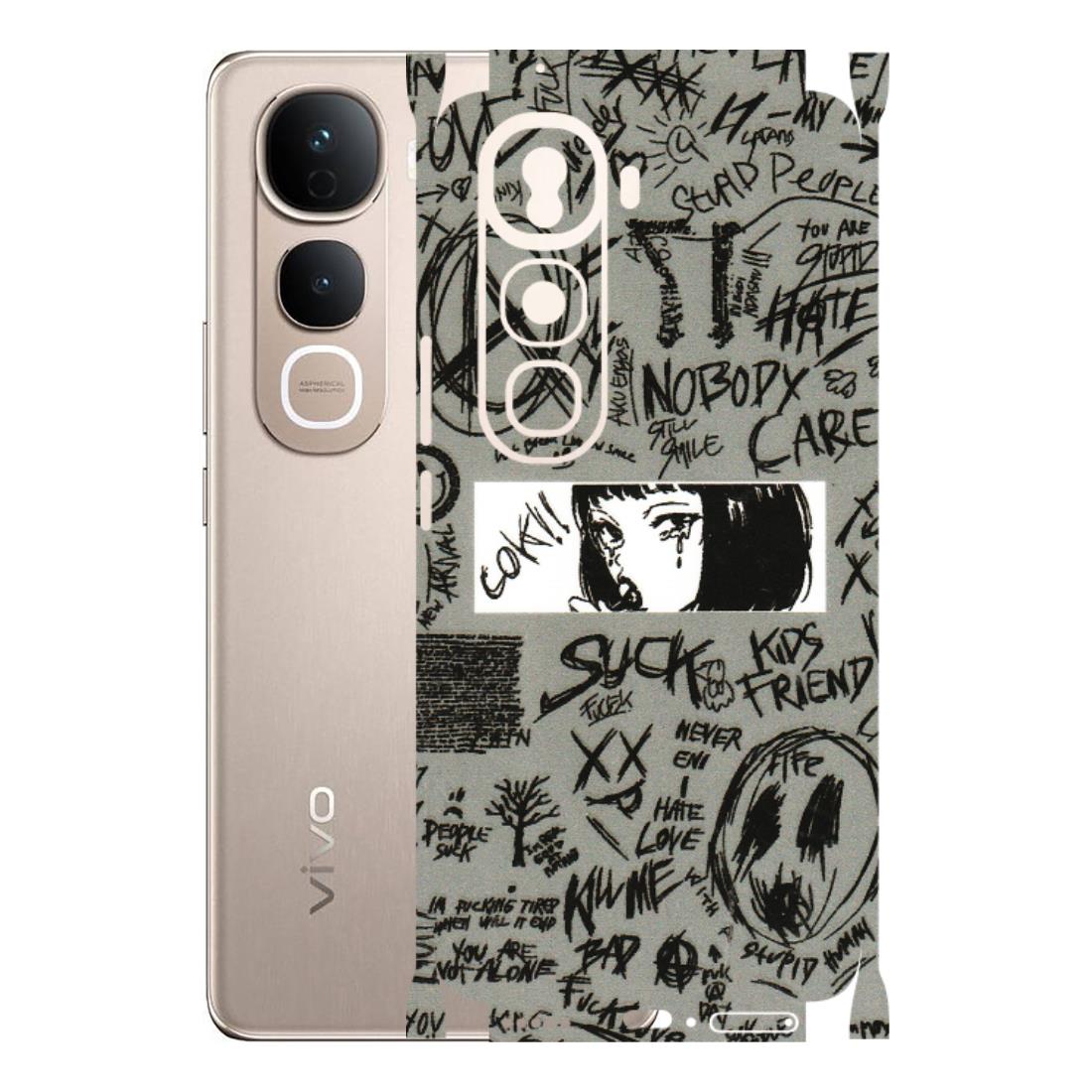 VIVO Y Series Phone Skins (All Models) - Never Have Love Anime - 3D Embossed Finish (L-260) Vivo Y400 Pro 5G