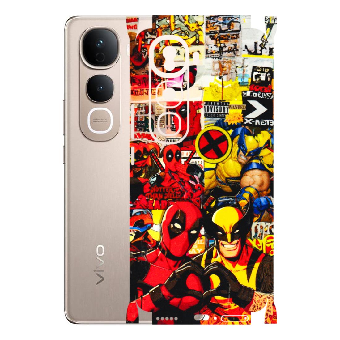 VIVO Y Series Phone Skins (All Models) - Spidy Wolverine - 3D Embossed Finish (L-310) Vivo Y400 Pro 5G