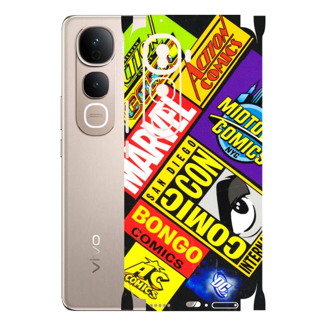 VIVO Y Series Phone Skins (All Models) - Bongo Comic Con - 3D Embossed Finish (L-325) Vivo Y400 Pro 5G