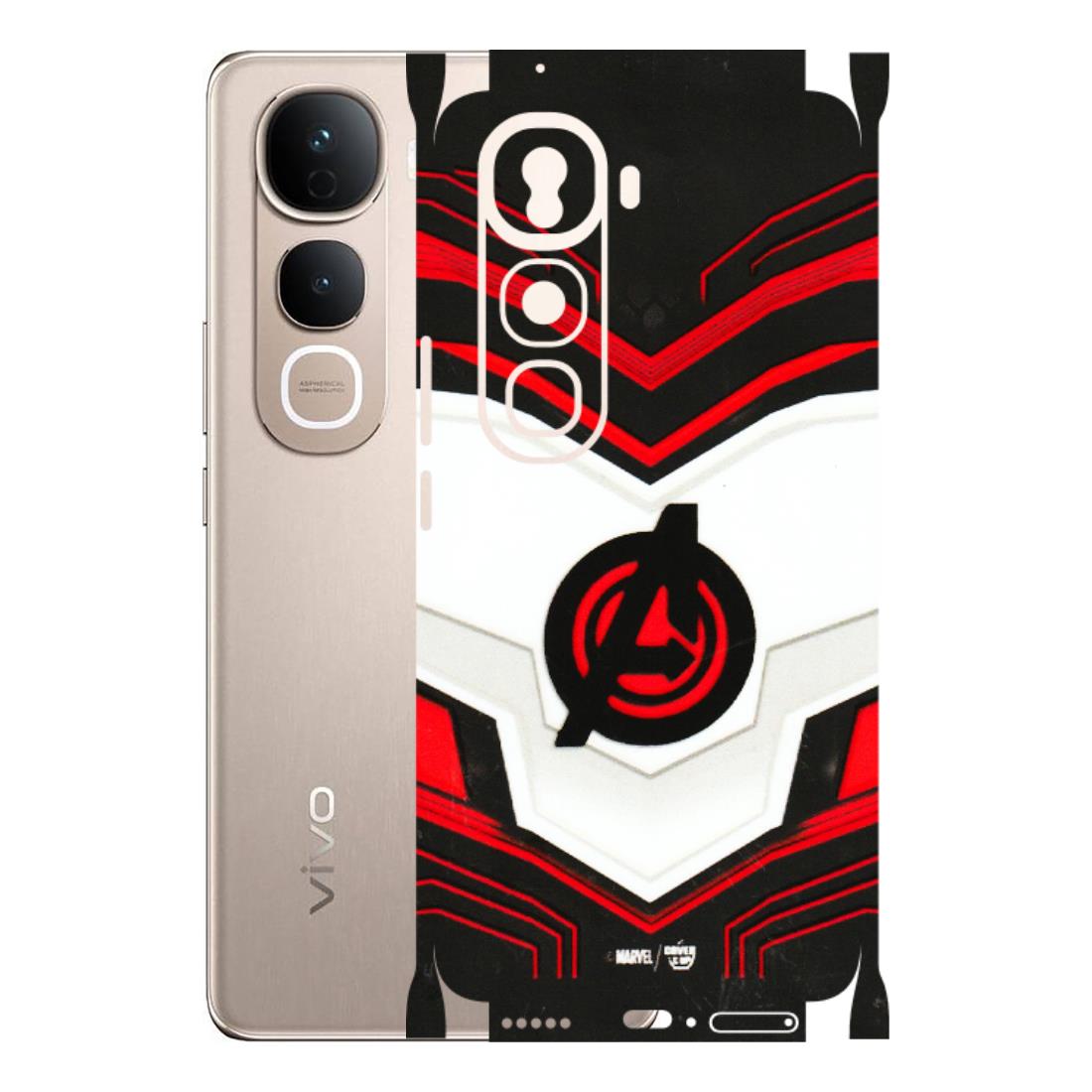 VIVO Y Series Phone Skins (All Models) - Avengers Logo - 3D Embossed Finish (L-55) Vivo Y400 Pro 5G