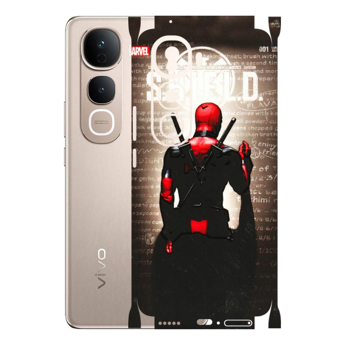 VIVO Y Series Phone Skins (All Models) - Deadpool - 3D Embossed Finish (L-56) Vivo Y400 Pro 5G