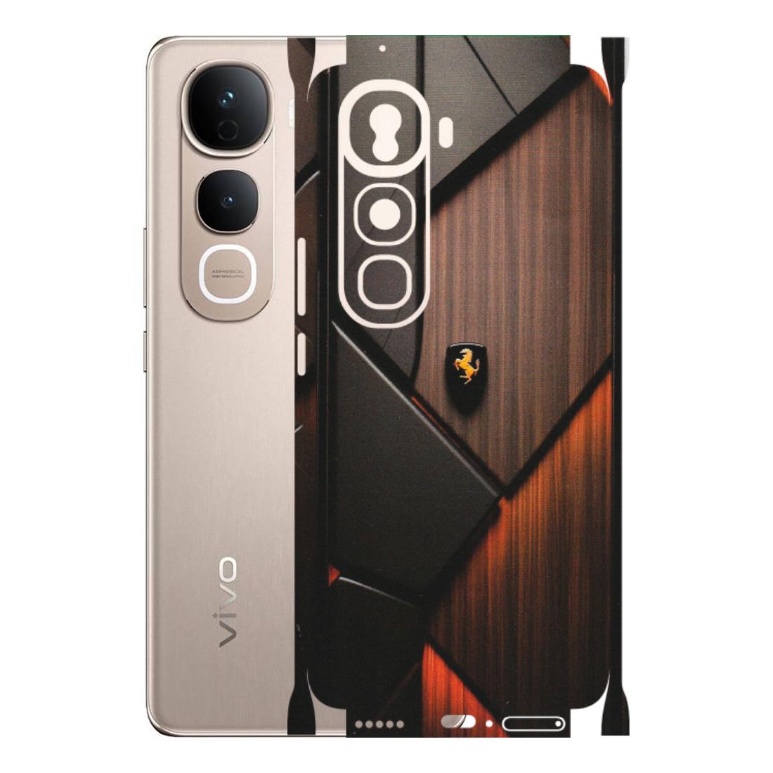 VIVO Y Series Phone Skins (All Models) - Lambo Beauty Wood Pattern Sober - Matte Finish (M-51) Vivo Y400 Pro 5G