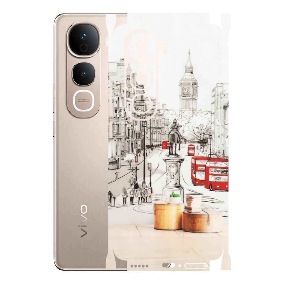 VIVO Y Series Phone Skins (All Models) - London Street - Transparent Finish (T-02) Vivo Y400 Pro 5G