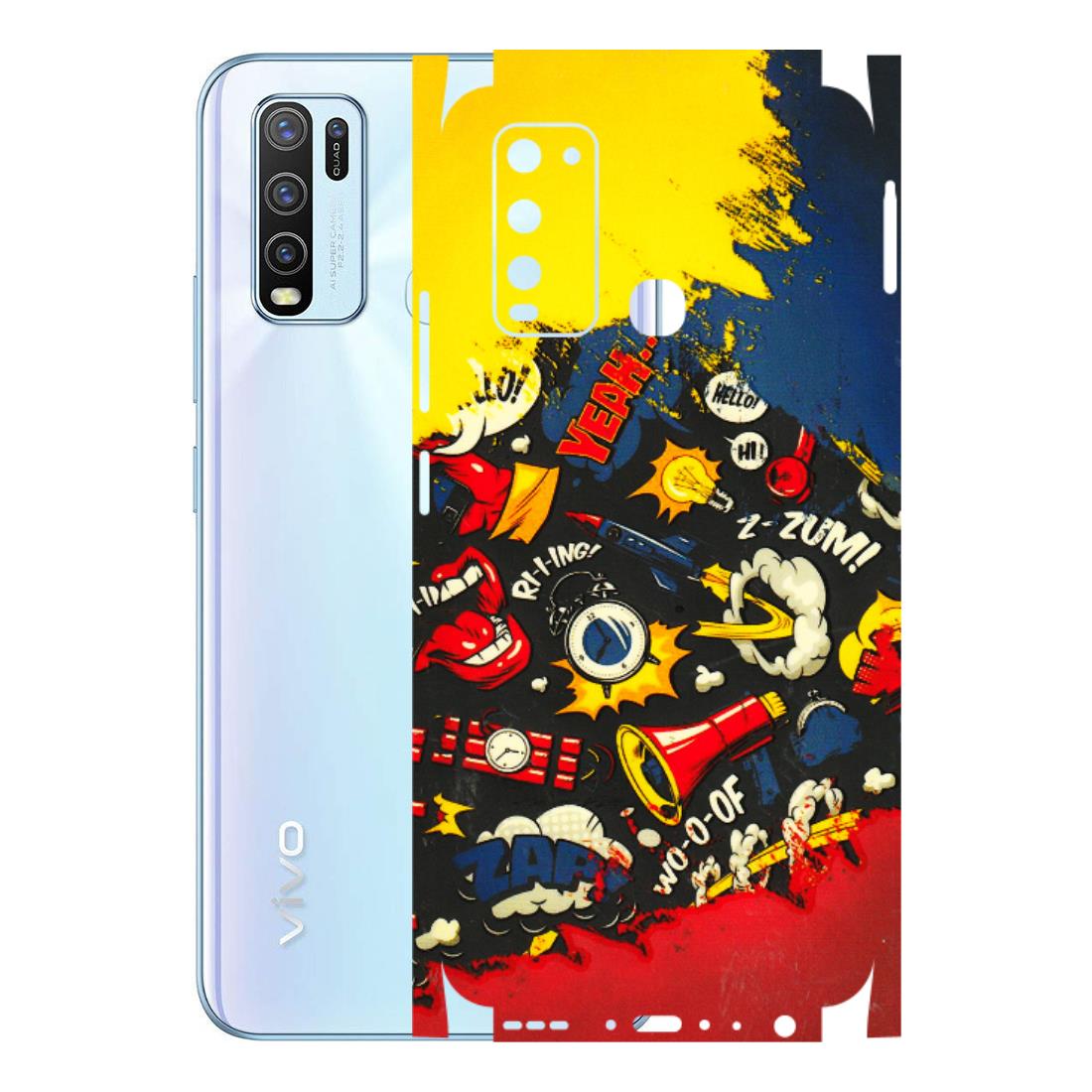 VIVO Y Series Phone Skins (All Models) - Pacific Doodle Art - 3D Embossed Finish (L-120) Vivo Y50
