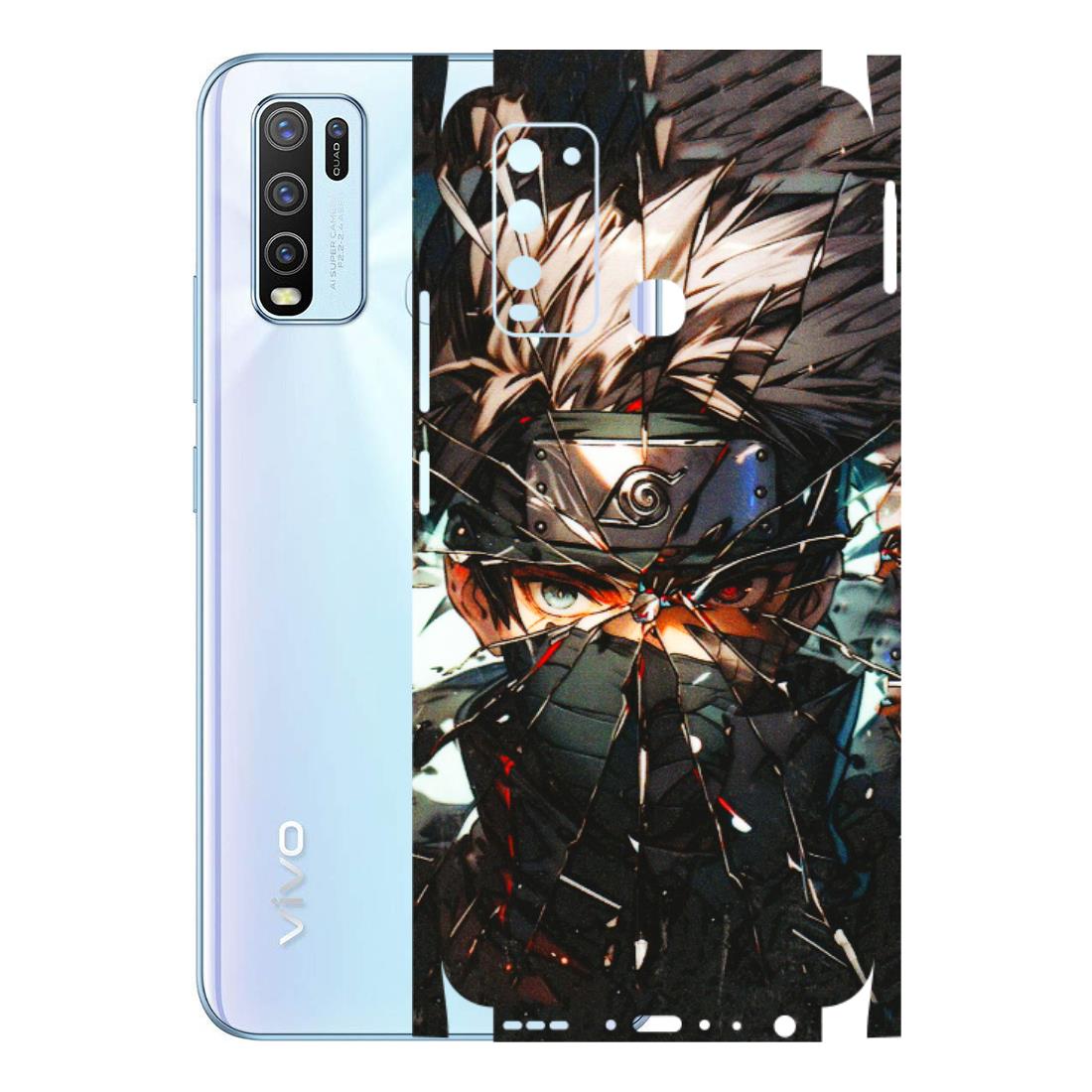 VIVO Y Series Phone Skins (All Models) - Kakashi Shattered Glass Effect - 3D Embossed Finish (L-237) Vivo Y50
