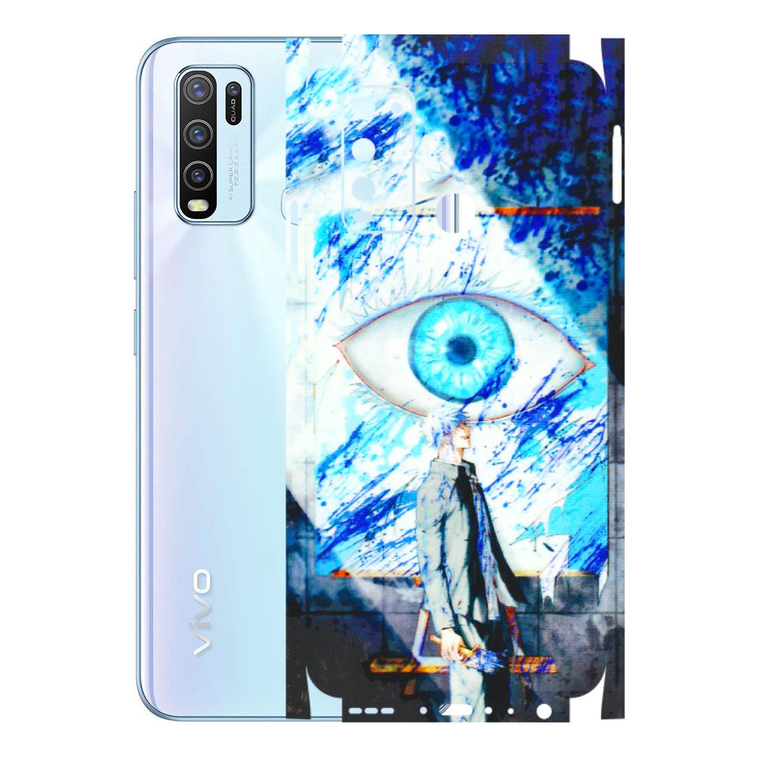 VIVO Y Series Phone Skins (All Models) - Anime Sea Blue Eye - 3D Embossed Finish (L-318) Vivo Y50