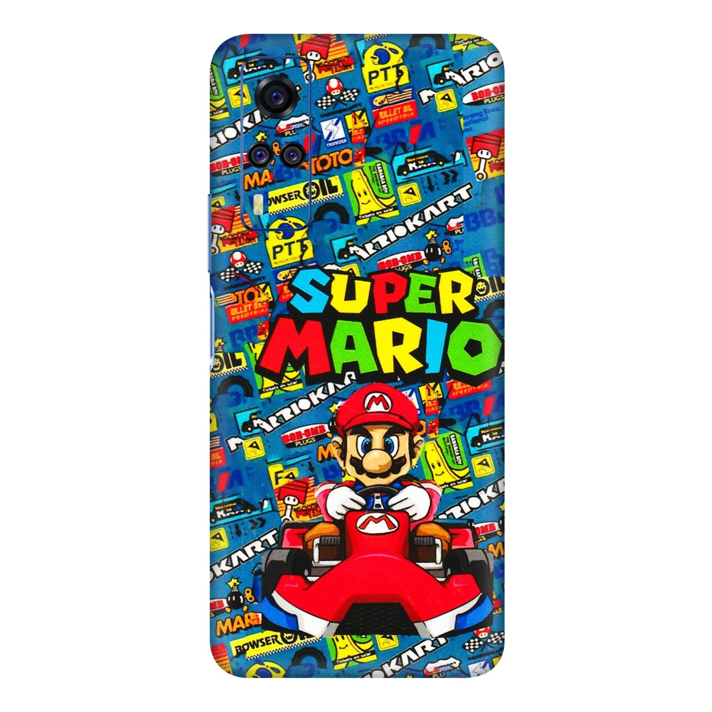 VIVO Y Series Phone Skins (All Models) - Super Mario Kart - 3D Embossed Finish (L-140) Vivo Y51A