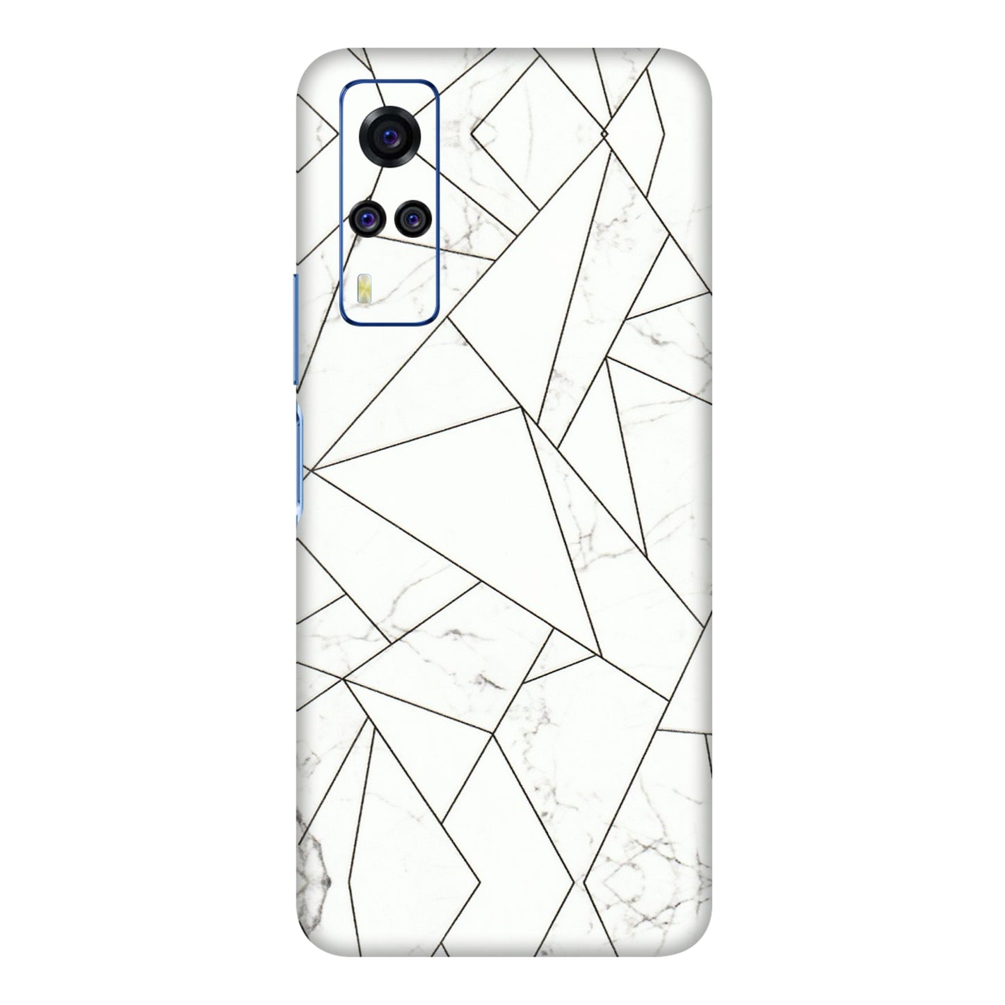 VIVO Y Series Phone Skins (All Models) - Luxury White Marble Effect - 3D Embossed Finish (L-168) Vivo Y51A