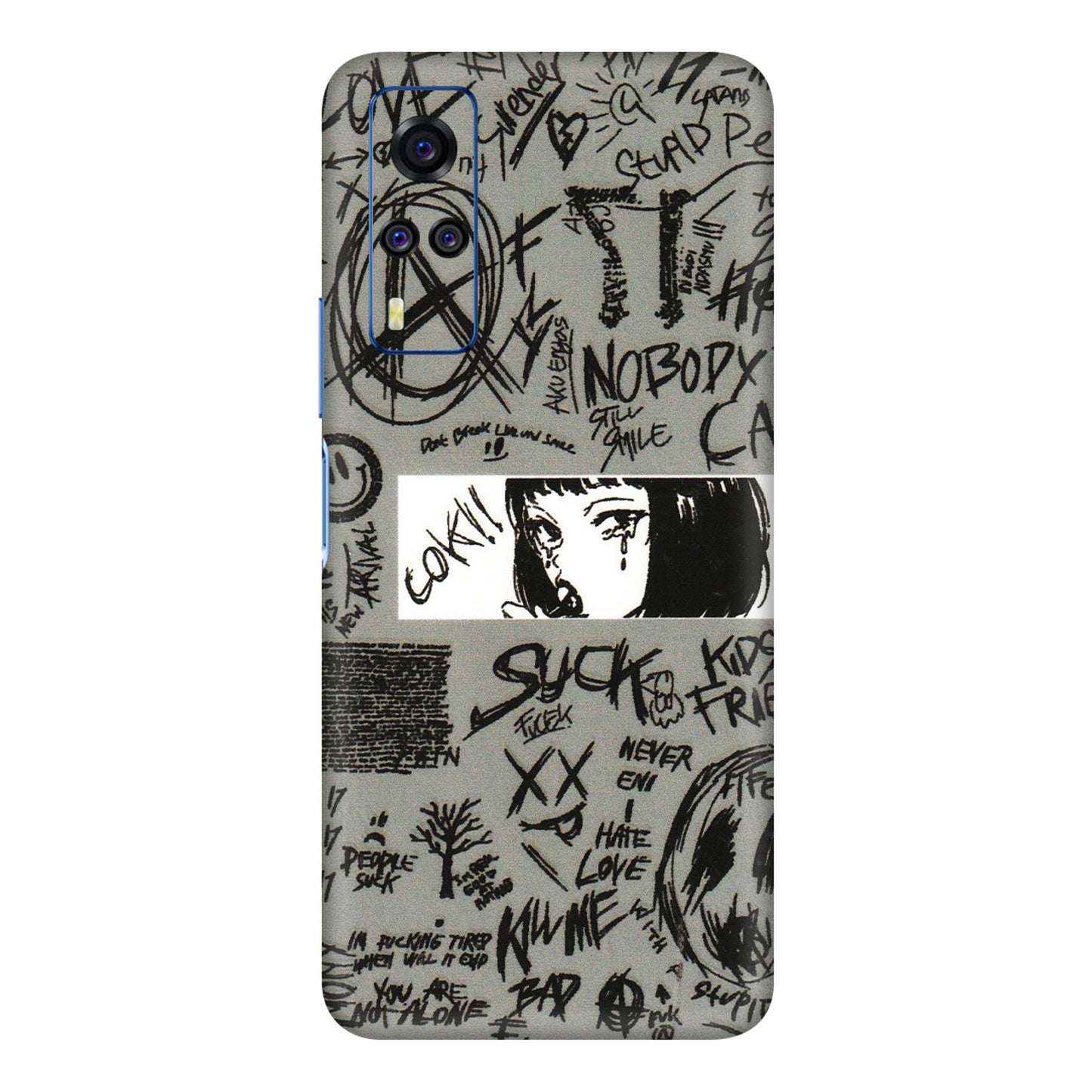 VIVO Y Series Phone Skins (All Models) - Never Have Love Anime - 3D Embossed Finish (L-260) Vivo Y51A